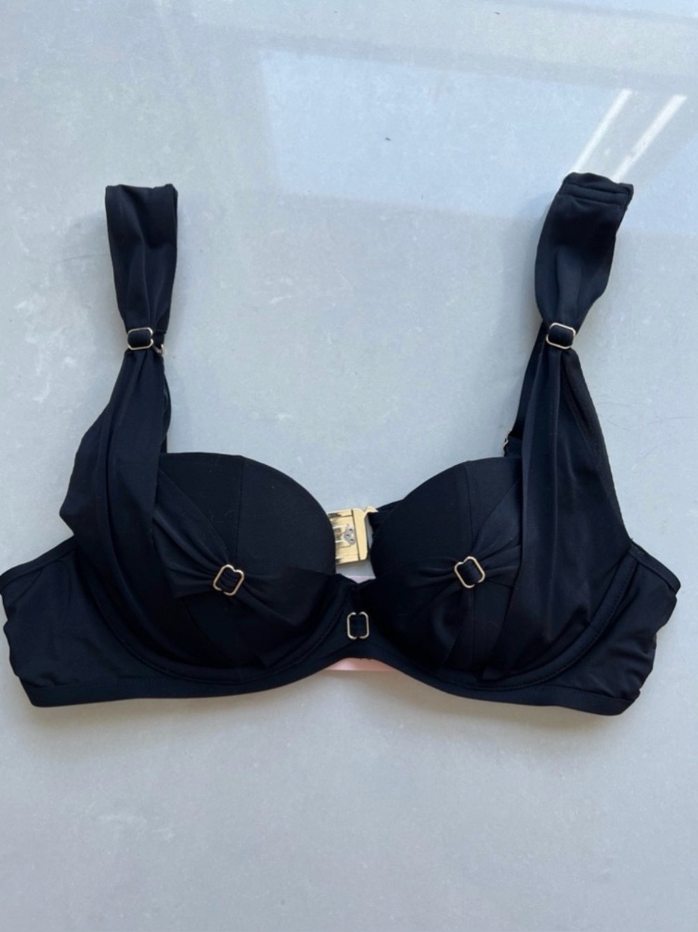 AGENT PROVOCATEUR Fergie Bikini Bra Top Black -Size 32DD